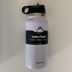 NEW Hydro Flask- White Wide Mouth, 32oz, Sport Straw Lid 🤍 Retails for $50!